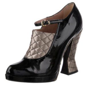 Emporio Armani Patent Leather Ankle Boots